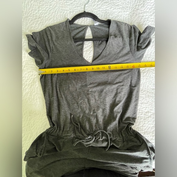 Womens Kyodan Charcoal Gray Jumpsuit with Drawstring waist and pockets Small - Picture 6 of 9